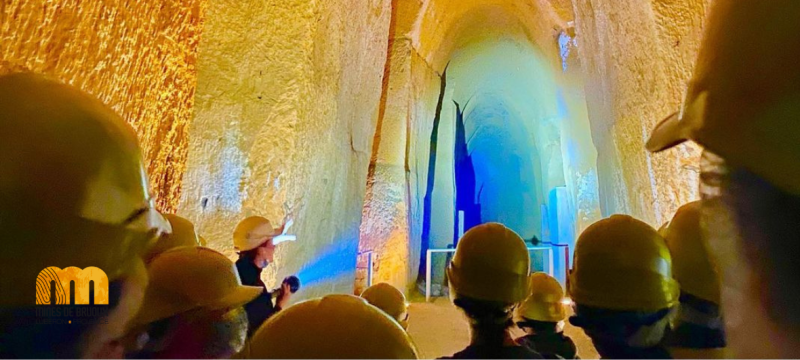 visite en groupe aux mines de bruoux gargas